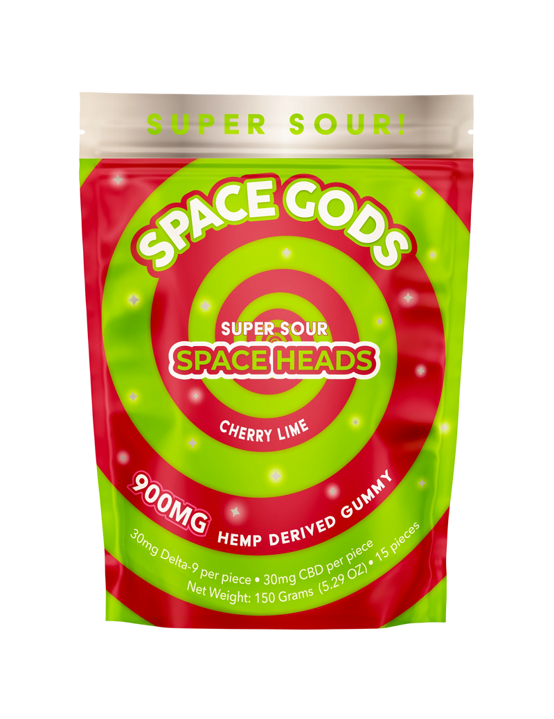 900mg Super Sour Space Heads