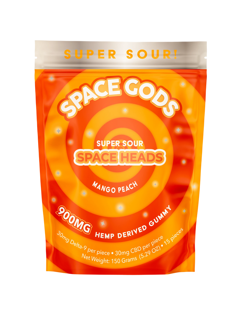 900mg Super Sour Space Heads