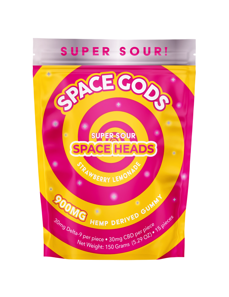 900mg Super Sour Space Heads