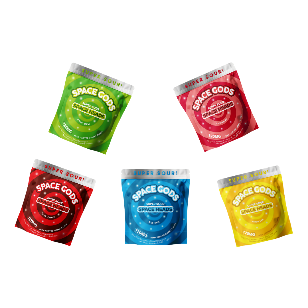 60mg D9 THC / CBD Sour Gummy Sample Pack