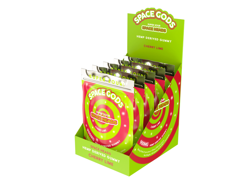 900mg Super Sour Space Heads