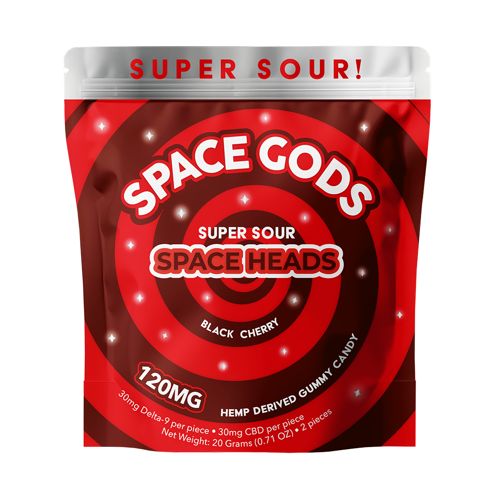 60mg MEGADOSE Sour Gummies D9 THC / CBD