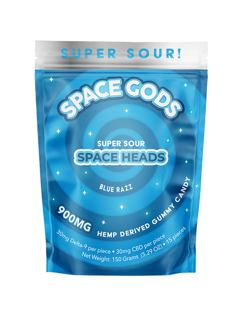 900mg Super Sour Space Heads